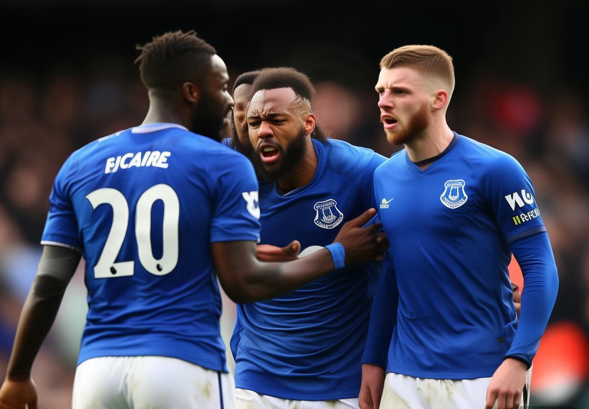 埃弗顿内讧酿苦果：杜库雷染红缺阵纽卡斯尔关键战